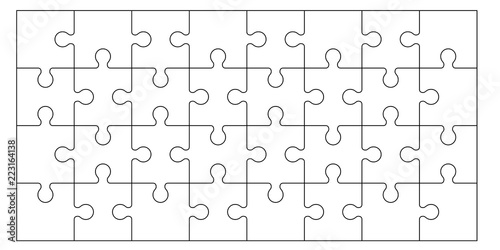 Set of puzzle pieces