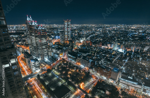 Wallpaper Mural Shinjuku night lights Torontodigital.ca