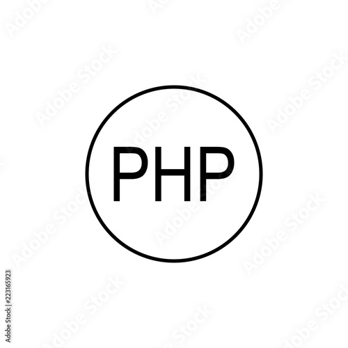 Free Download PHP icon. Element of online and web for mobile concept and web apps icon. Thin line icon for website design and development, app development. Premium icon - GFXLoad
