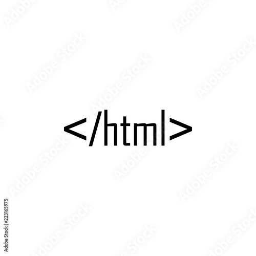 html code icon. Element of online and web for mobile concept and web apps icon. Thin line icon for website design and development, app development. Premium icon