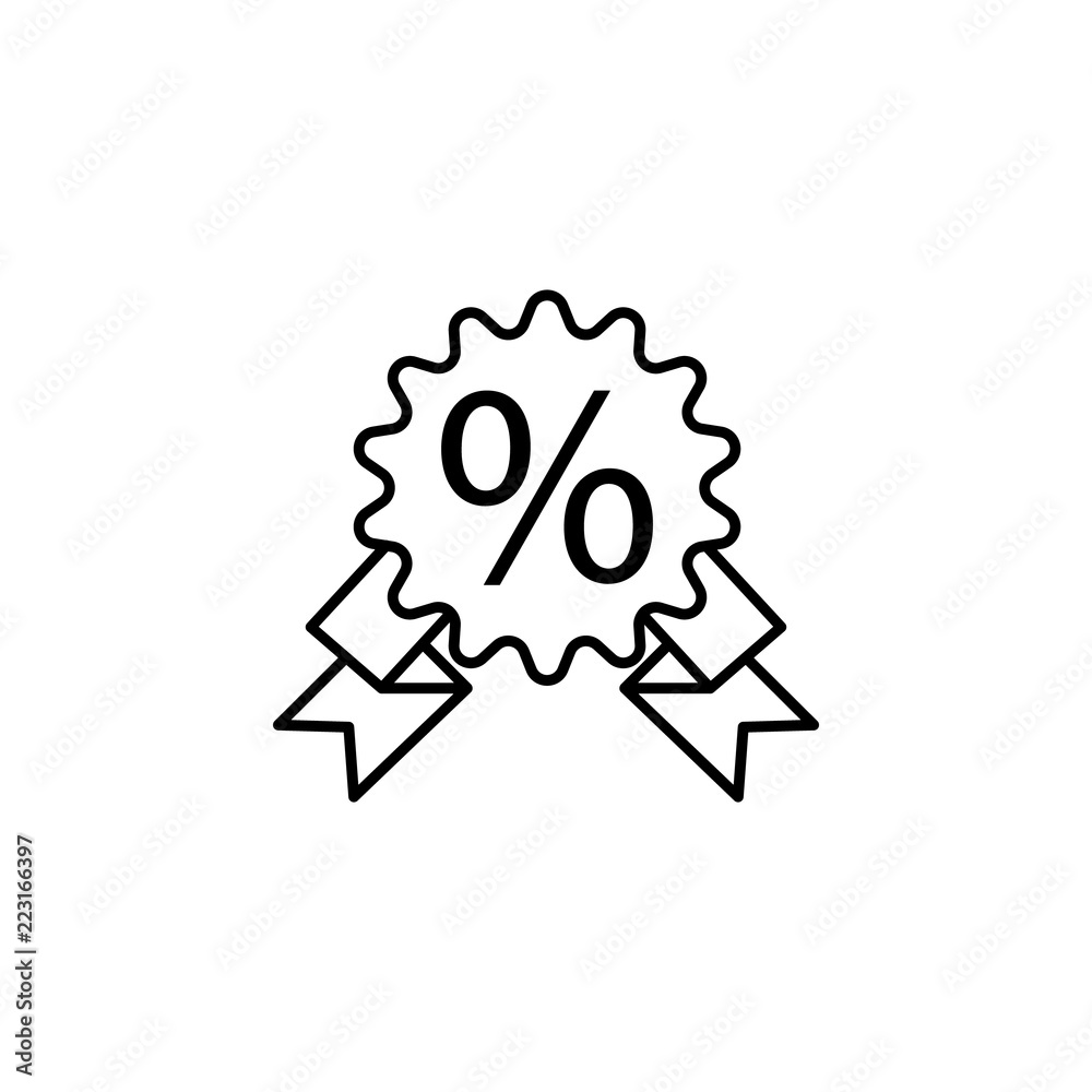 discount. Element of online shopping icon for mobile concept and web apps. Thin line discount can be used for web and mobile discount. Element of online shopping icon for mobile concept and web apps. Thin line discount can be used for web and mobile