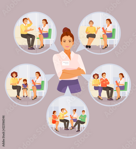 Areas of psychology vector