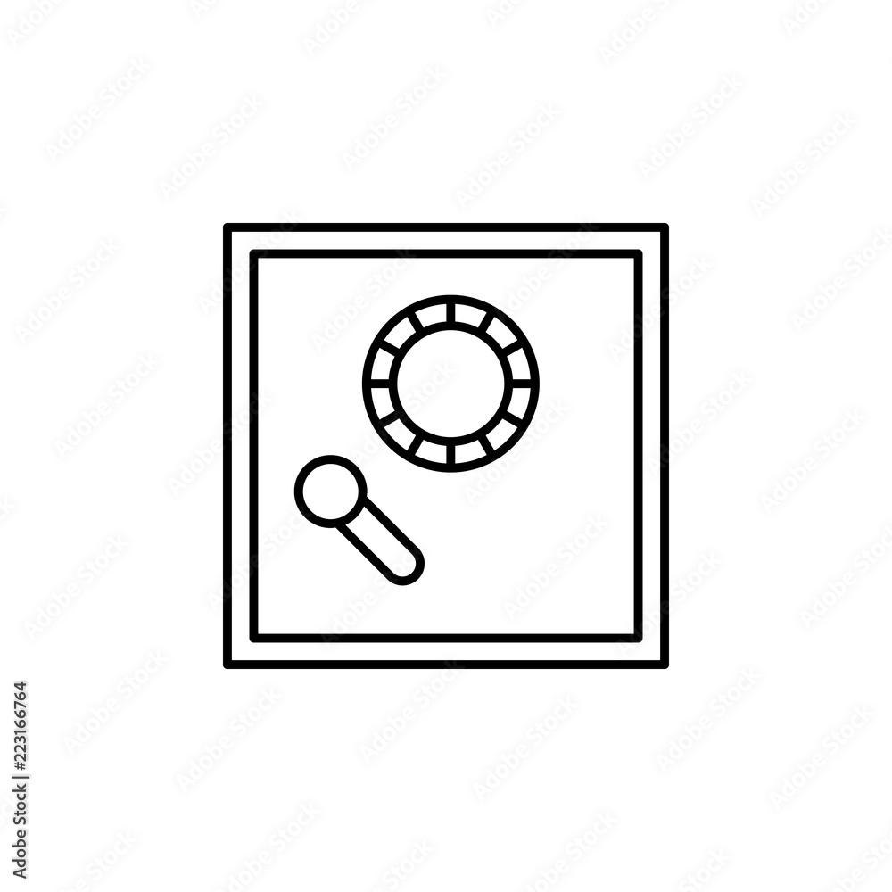 safe. Element of online shopping icon for mobile concept and web apps. Thin line safe can be used for web and mobile safe. Element of online shopping icon for mobile concept and web apps. Thin line safe can be used for web and mobile