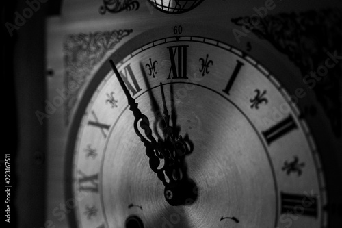 Old Clock (BW)