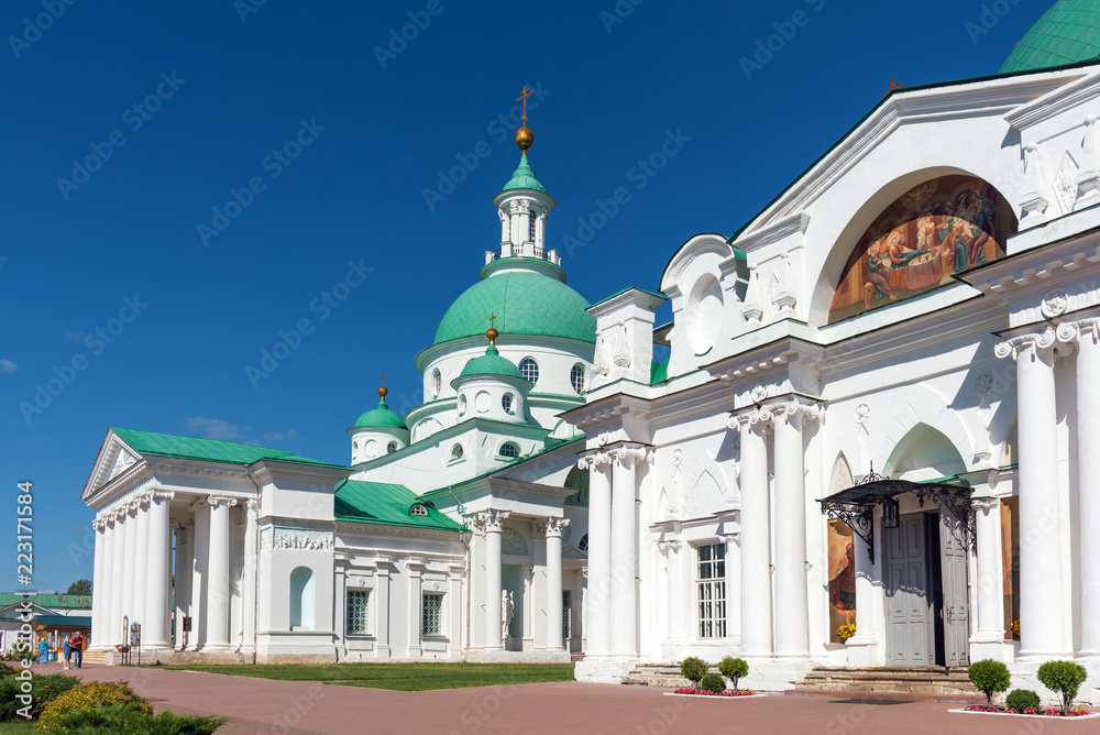 Spaso-Yakovlevsky Monastery on a summer sunny day. Gold ring of Russia. Rostov, Russia.