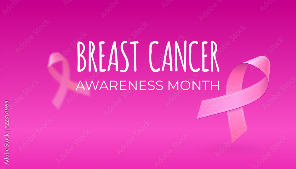 Flying realistic pink ribbons on light pink background with copy space. Breast cancer awareness symbol in october. Vector illustration for banner, poster, invitation, flyer. Flying realistic pink ribbons on light pink background with copy space. Breast cancer awareness symbol in october. Vector illustration for banner, poster, invitation, flyer.