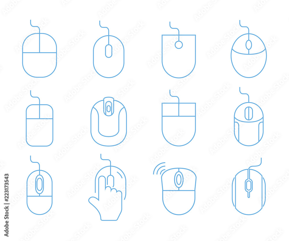 computer mouse icons computer mouse icons