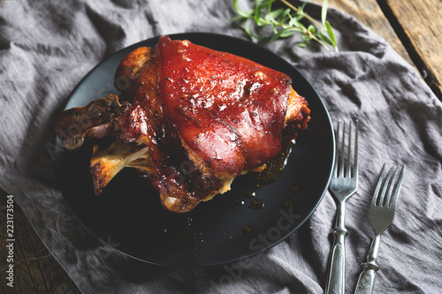 Photos Baked pork knuckle