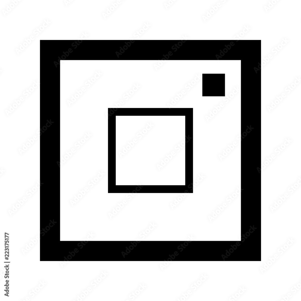 Icon symbol of the flat design of the camera for the photographe Icon symbol of the flat design of the camera for the photographe