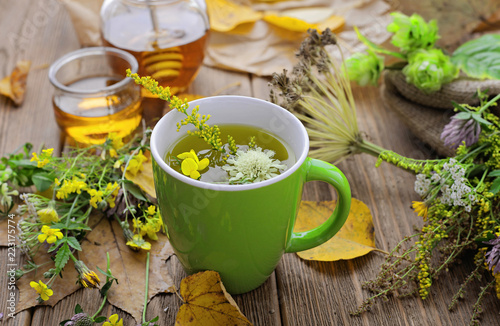 herbal tea infusion. Alternative medicine