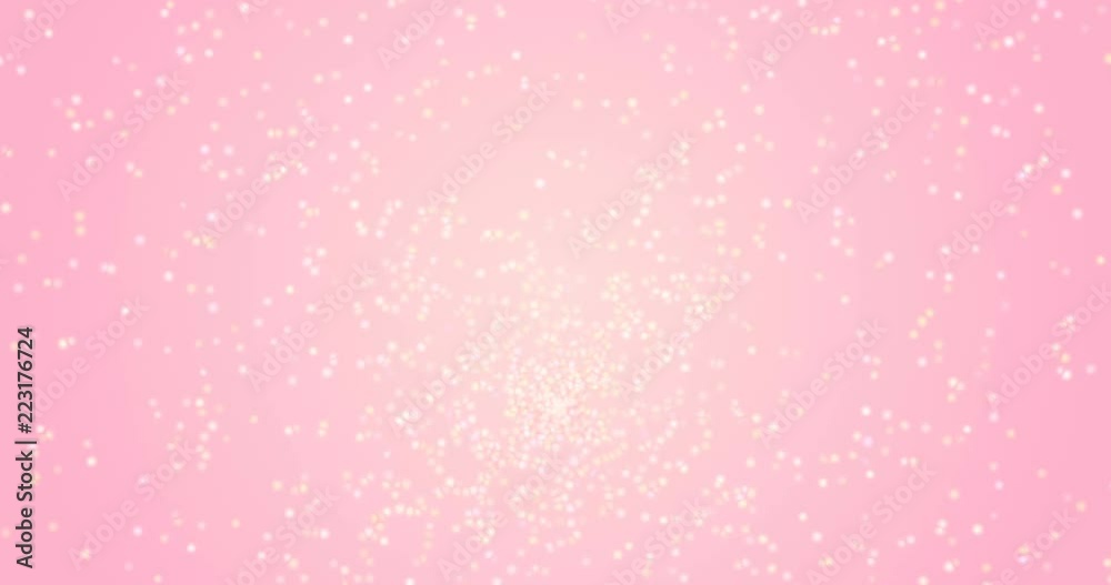 Abstract light pink colored looped background. Explosion little stars particular. Blurred pale rose backdrop for party banner. Cute motion design for females. Abstract light pink colored looped background. Explosion little stars particular. Blurred pale rose backdrop for party banner. Cute motion design for females.