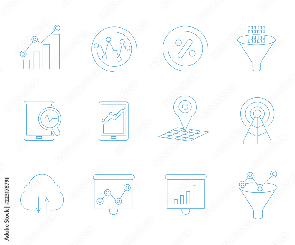 data analysis icons, graph and chart icons data analysis icons, graph and chart icons