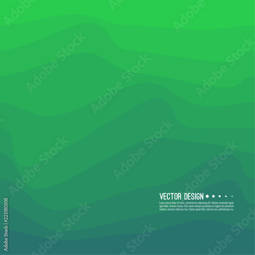 Distorted wave colorful texture. Abstract dynamical rippled surface. Vector stripe deformation background. Transition and gradation of color.
