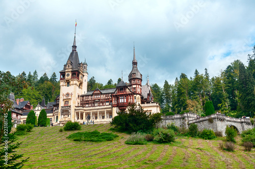 Peles castle in Sinaia, Romania