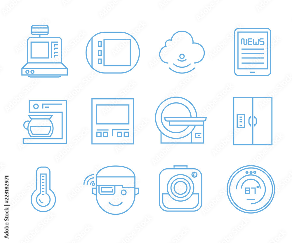 internet of things concept icons set, iot icons internet of things concept icons set, iot icons
