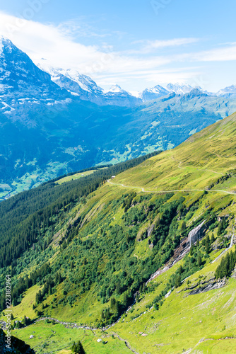 Beautiful Alps Mountain in Grindelwald  Switzerland