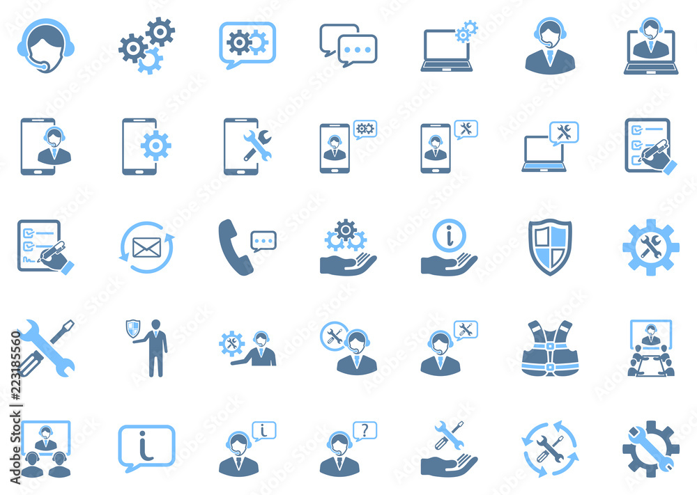 Technical Support Icon Set 1 Technical Support Icon Set 1