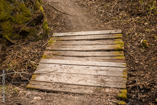 Old wooden bridge
