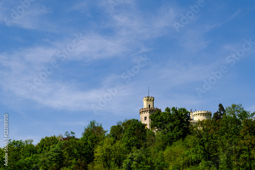 View on Hluboka nad Vltavou in south Czech