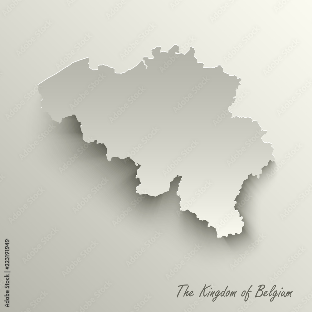 Abstract design map the Kingdom of Belgium template