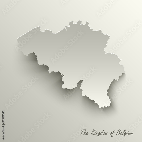 Abstract design map the Kingdom of Belgium template