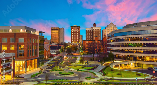 Downtown Greenville, South Carolina Skyline Cityscape photo