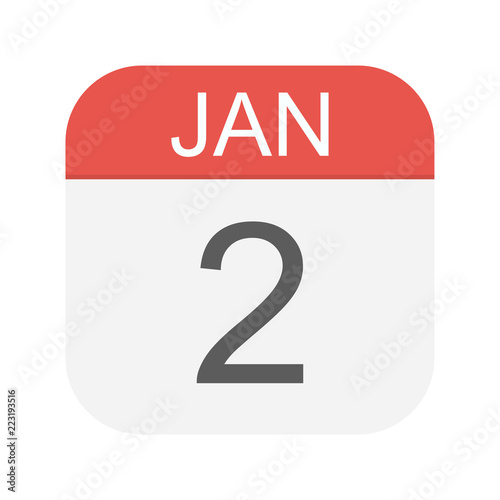 January 2 - Calendar Icon