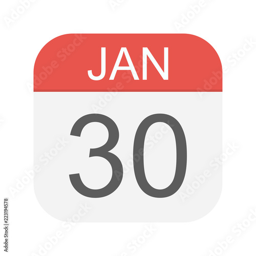 January 30 - Calendar Icon