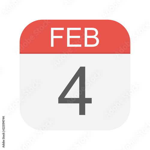 February 4 - Calendar Icon