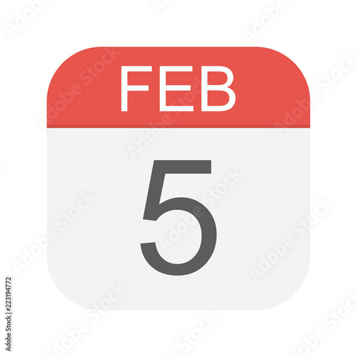 February 5 - Calendar Icon