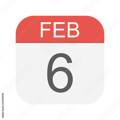 February 6 - Calendar Icon