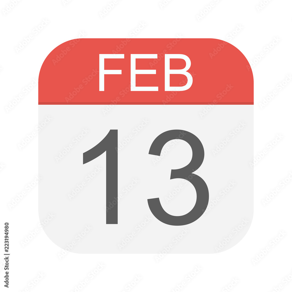 February 13 - Calendar Icon February 13 - Calendar Icon
