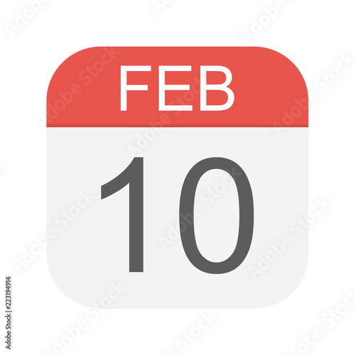 February 10 - Calendar Icon