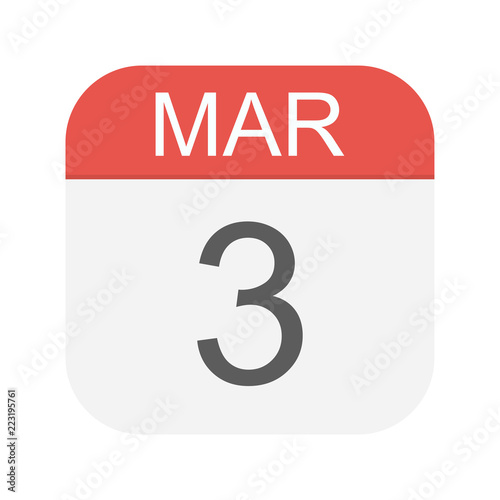 March 3 - Calendar Icon