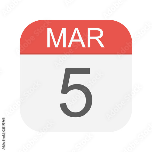 March 5 - Calendar Icon
