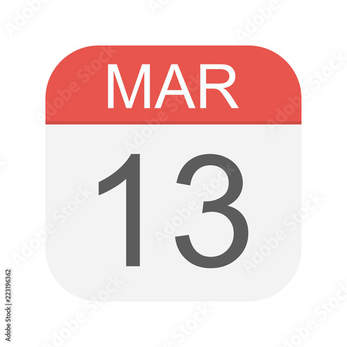 March 13 - Calendar Icon