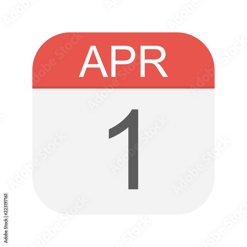 April 1 - Calendar Icon