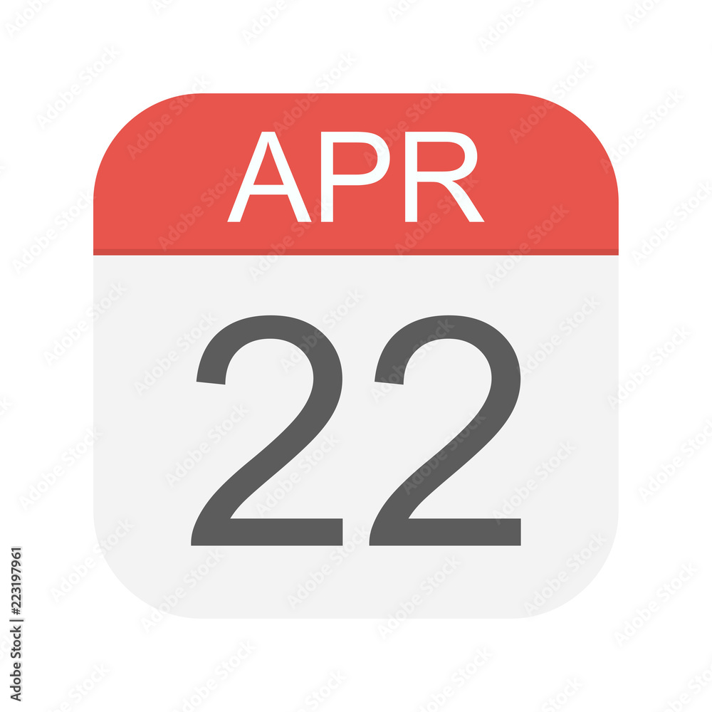 April 22 - Calendar Icon April 22 - Calendar Icon