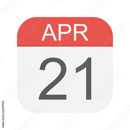 April 21 - Calendar Icon