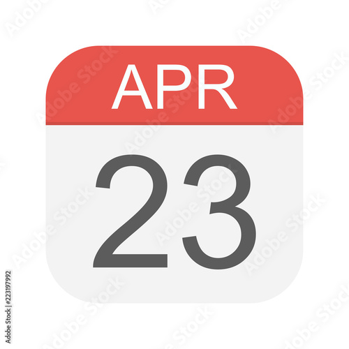 April 23 - Calendar Icon
