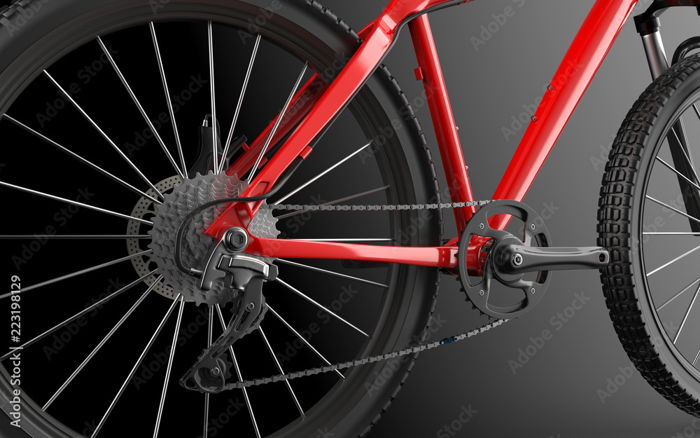 Bicycle on background. Bike.3D rendering. Bicycle on background. Bike.3D rendering.