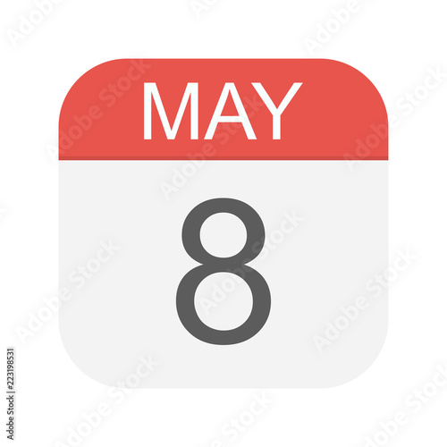 May 8 - Calendar Icon