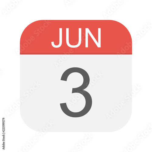 June 3 - Calendar Icon