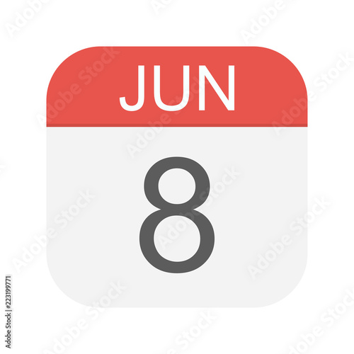 June 8 - Calendar Icon