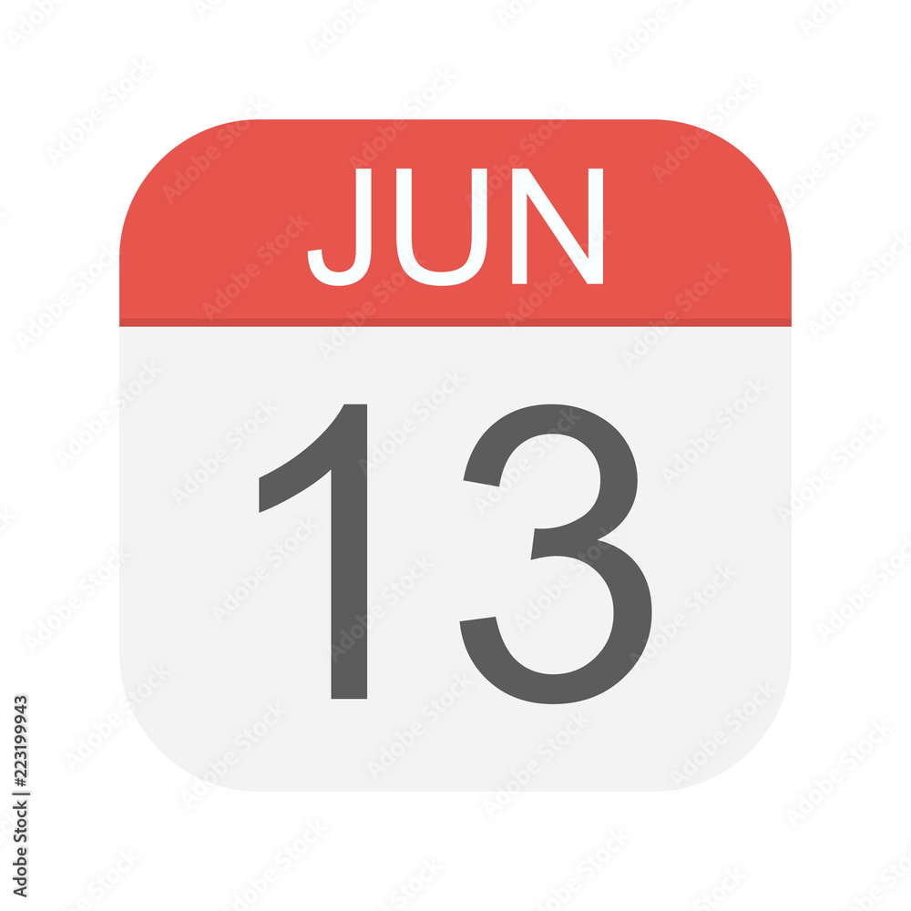 June 13 - Calendar Icon June 13 - Calendar Icon