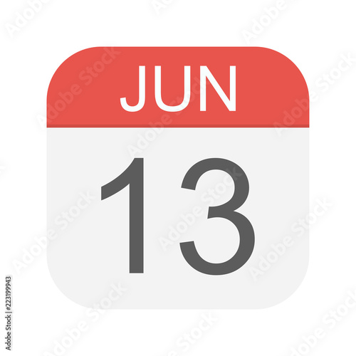 June 13 - Calendar Icon