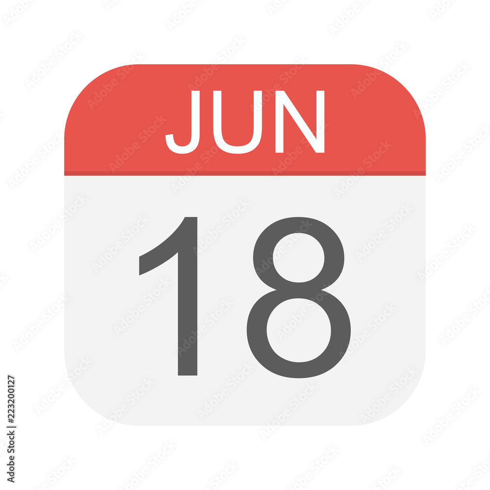 June 18 - Calendar Icon