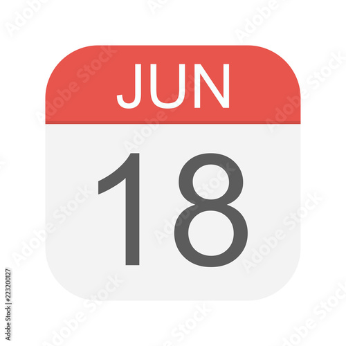 June 18 - Calendar Icon