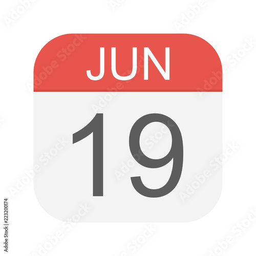June 19 - Calendar Icon
