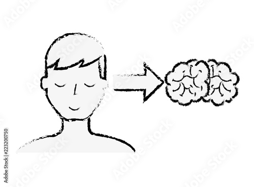 portrait man patient brain mental condition